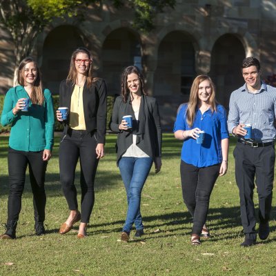 From left: Shona Wood, Emy Huntsman, Dominique Fraser, Mikaya Ivanov, Declan Scott.